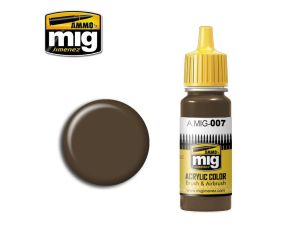 ACRYLIC COLOR RAL 7017 DARK BROWN JAR 17ML ** A.MIG-0007