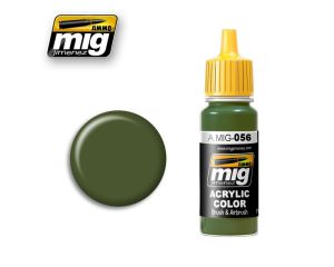 ACRYLIC COLOR GREEN KHAKI RLM 83 JAR 17ML** A.MIG-0056