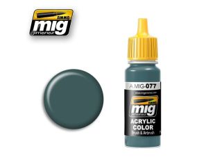 ACRYLIC COLOR DULL GREEN JAR 17ML A.MIG-0077