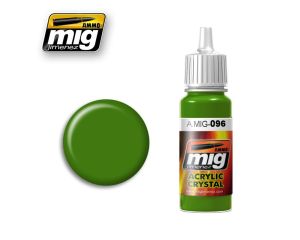 ACRYLIC COLOR CRYSTAL GREEN PERISCOPE JAR 17ML A.MIG-0096