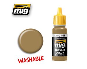 ACRYLIC COLOR WASHABLE DUST RAL 8000 JAR 17ML** A.MIG-0105
