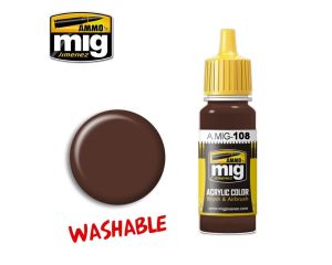 ACRYLIC COLOR WASHABLE MUD JAR 17ML A.MIG-0108
