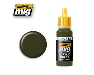 ACRYLIC COLOR SCC 15 BRITISH 1944-45 OLIVE DRAB JAR 17ML** A.MIG-0112