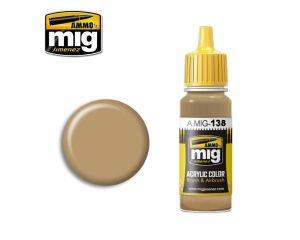 ACRYLIC COLOR DESERT YELLOW JAR 17ML** A.MIG-0138