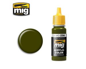 ACRYLIC COLOR RLM 82 GREEN JAR 17ML ALT. MIG20075 ** A.MIG-0230