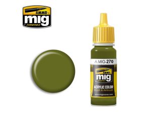 ACRYLIC COLOR MITSUBISHI INTERIOR GREEN JAR 17ML** A.MIG-0270