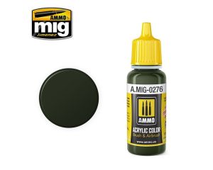 ACRYLIC COLOR VERDE OLIVA SCURO 2 JAR 17ML A.MIG-0276
