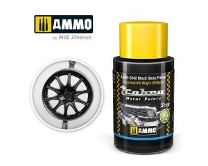 COBRA MOTOR PAINTS BLACK GLOSS PRIMER 30 ML A.MIG-0342