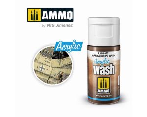 ACRYLIC WASH AFRIKA KORPS WASH JAR 15 ML A.MIG-0701