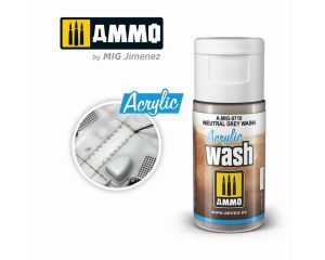 ACRYLIC WASH NEUTRAL GREY WASH JAR 15 ML A.MIG-0710