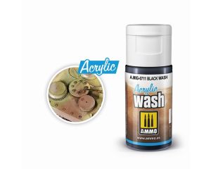 ACRYLIC WASH BLACK WASH JAR 15 ML A.MIG-0711