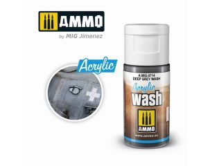 ACRYLIC WASH DEEP GREY WASH JAR 15 ML A.MIG-0714