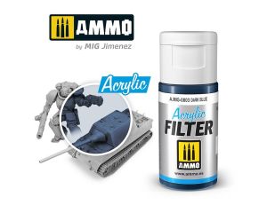 ACRYLIC FILTER DARK BLUE JAR 15 ML A.MIG-0803