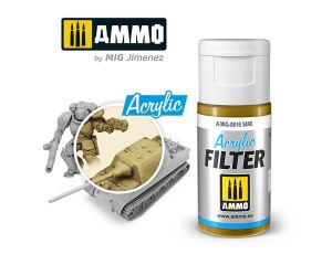 ACRYLIC FILTER SAND JAR 15 ML A.MIG-0816