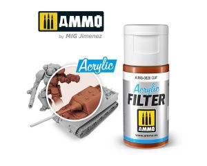 ACRYLIC FILTER CLAY JAR 15 ML A.MIG-0820