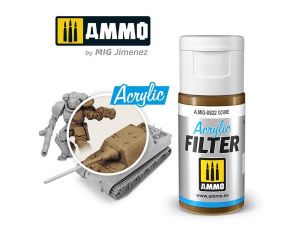 ACRYLIC FILTER OCHRE JAR 15 ML A.MIG-0822