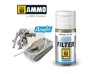 ACRYLIC FILTER LIGHT GRAY JAR 15 ML A.MIG-0827