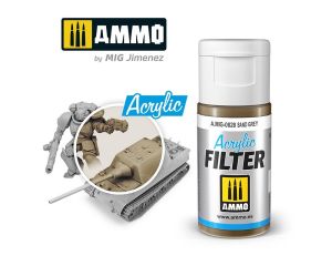 ACRYLIC FILTER SAND GREY JAR 15 ML A.MIG-0828