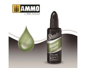 SHADER MILITARY GREEN JAR 10ML A.MIG-0865