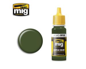 ACRYLIC COLOR DARK GREEN BS 241 JAR 17ML** A.MIG-0915