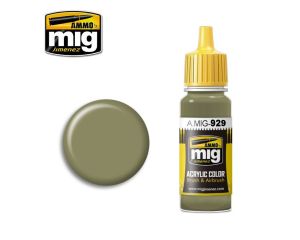 ACRYLIC COLOR OLIVE DRAB SHINE JAR 17ML** A.MIG-0929