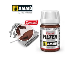 ENAMEL FILTER BROWN FOR WHITE JAR 35 ML A.MIG-1500