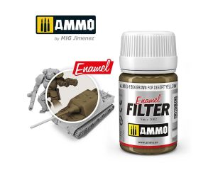 ENAMEL FILTER BROWN FOR DESERT YELLOW JAR 35 ML A.MIG-1504