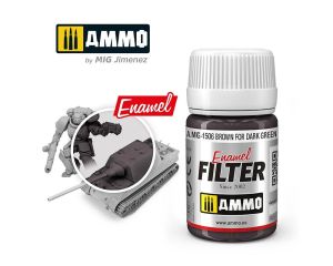 ENAMEL FILTER BROWN FOR DARK GREEN JAR 35 ML A.MIG-1506