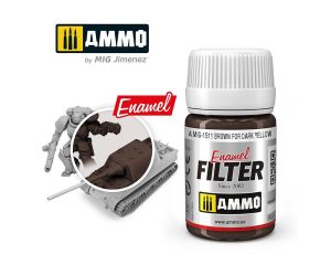 ENAMEL FILTER BROWN FOR DARK YELLOW JAR 35 ML A.MIG-1511