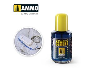 AMMO NIGHT BLUE CEMENT JAR 30 ML A.MIG-2045