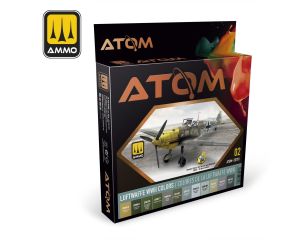 ATOM ACR. PAINT SET 2 LUFTWAFFE WWII COLORS 12 JARS ATOM-20701