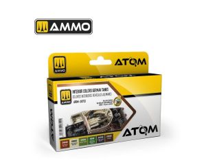 ATOM ACR. PAINT SET INT. GERMAN TANKS 6 JARS ATOM-20722