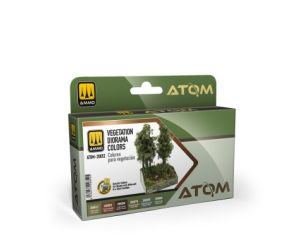 ATOM VEGETATION DIORAMA COLORS SET (03/25) * ATOM-20852