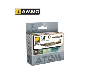 ATOM ACR. PAINT SET RAF WWII EARLY 4 JARS ATOM-20901