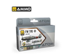 ATOM ACR. PAINT SET FW 190 COLORS 6 JARS ATOM-20904