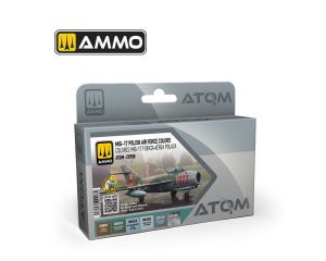 ATOM ACR. PAINT SET MIG-17 PAF COLORS 6 JARS ATOM-20908