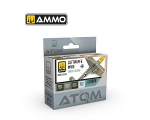 ATOM ACR. PAINT SET LUFTWAFFE WWII EARLY 4 JARS ATOM-20910