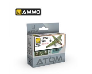ATOM ACR. PAINT SET LUFTWAFFE WWII LATE 4 JARS ATOM-20911