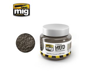 ACRYLIC MUD DARK MUD GROUND JAR 250 ML A.MIG-2104