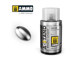 AMMO A-STAND CHROME FOR PLASTIC 30ML JAR A.MIG-2306