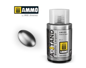 AMMO A-STAND STAINLESS STEEL 30ML JAR A.MIG-2314