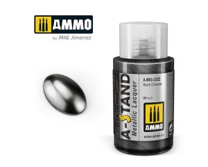 AMMO A-STAND BLACK CHROME 30ML JAR A.MIG-2322