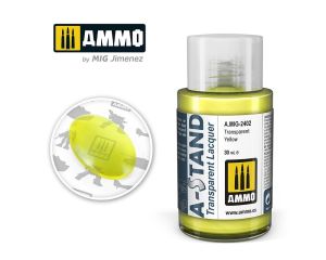 AMMO A-STAND TRANSPARENT YELLOW 30ML JAR A.MIG-2402