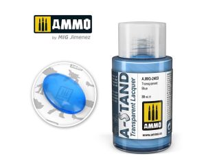 AMMO A-STAND TRANSPARENT BLUE 30ML JAR A.MIG-2403