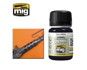 SUPERFINE PIGMENT GUN METAL JAR 35 ML A.MIG-3009
