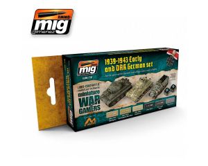 WARGAME EARLY AND DAK GERMAN SET 6 JARS 17 ML ** A.MIG-7116