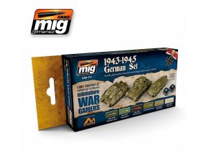 WARGAME 1943-1945 GERMAN SET 6 JARS 17 ML ** A.MIG-7117