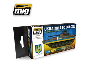 UKRAINE ATO COLORS 6 JARS 17 ML A.MIG-7125