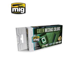 GREEN MECHA COLORS 6 JARS 17 ML A.MIG-7149