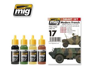 MODERN FRENCH ARMED FORCES COLORS 4 JARS 17 ML A.MIG-7151